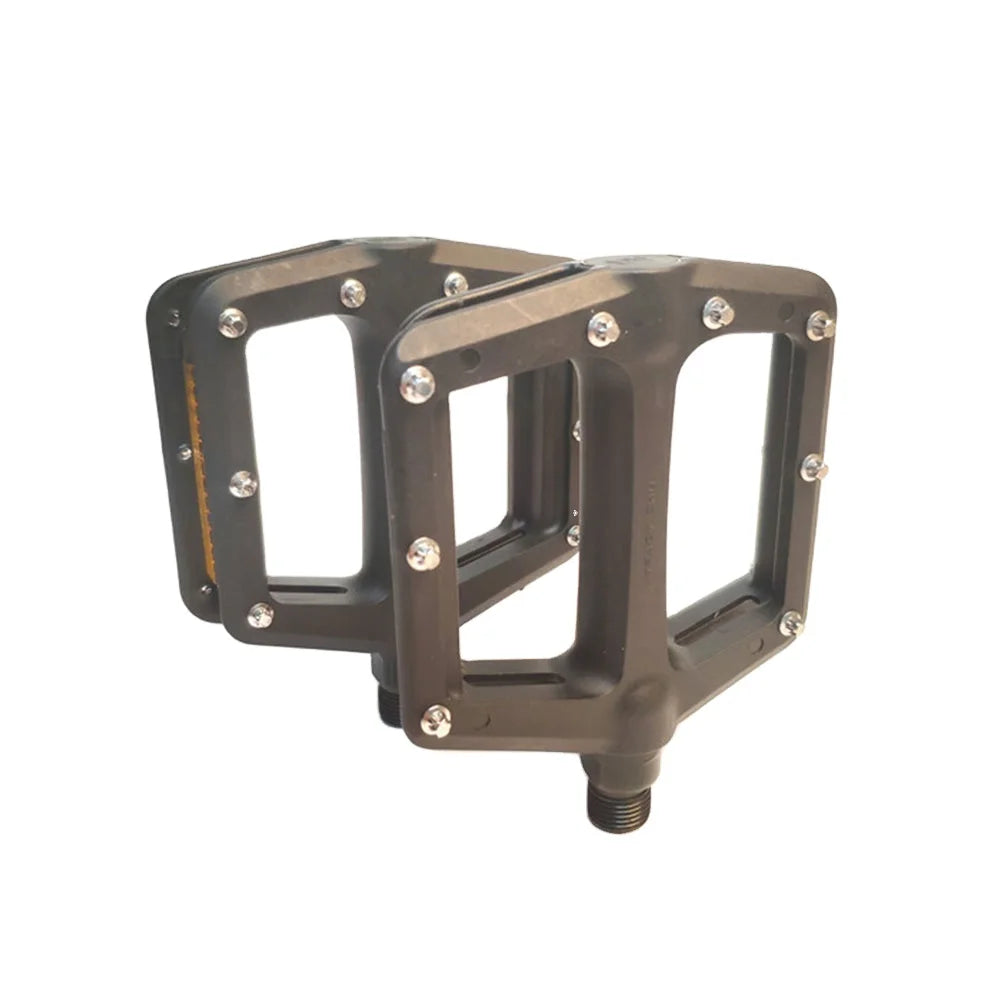 Bike Pedals Mountain Bike Pedals Lightweight Nylon Fiber Bicycle Platform Pedals for BMX MTB 9/16''