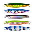 30g 40g 60g OEM Lead Fish Metal Jig 5 Colors Paillette Knife Wobbler Artificial Hard Jigging Fishing Lure Bait