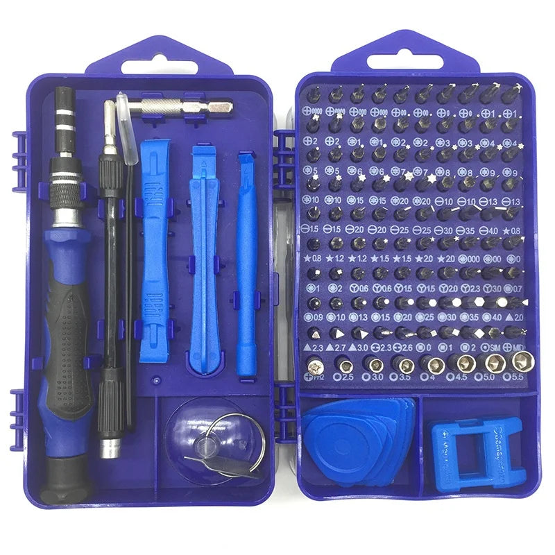 MaxTool115 OEM 115-in-1 Multi-functional Precision Screwdriver Tool Set for Mobile Phone Repair Metal Alloy High Carbon Steel