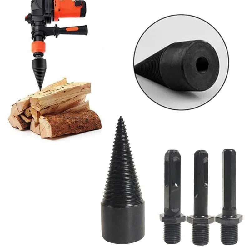 Firewood Splitting Drill Bit Drill Bit Woodworking Cone Hand Household Electric Hammer Portable Electric Impact Drill Tools