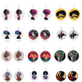 Boucles D'oreilles Jewelry Big Circle Newest Printed Handmade African Women Elephant Afro Wooden Earrings African Drop Earring