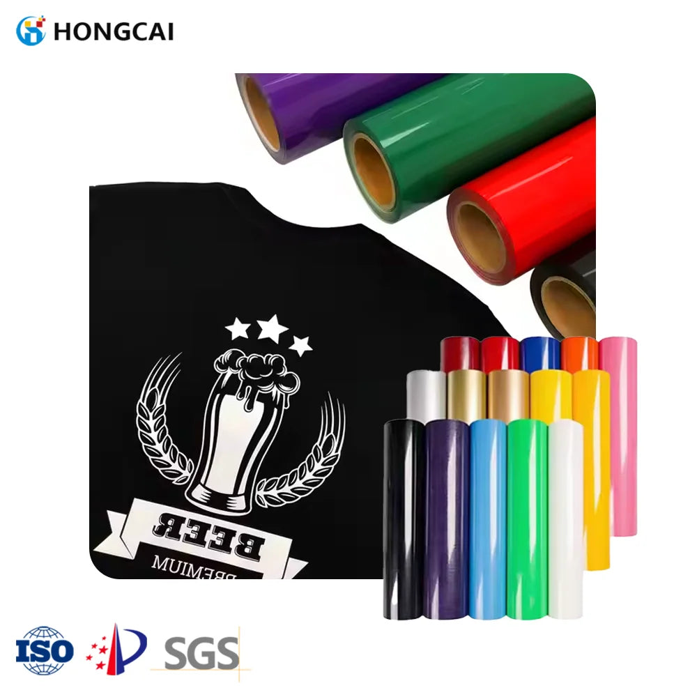 Wholesale Roll Form Stretchable HTV Vinyl for DIY Garment Business Apparel Decoration Production