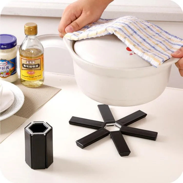 Portable Place Mat Heat-insulating Anti-scalding Bowl Plate Placemat Home Kitchen Foldable Pot Holder