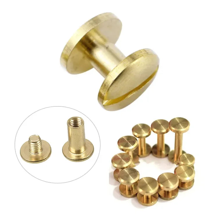 CNC Machined Metric Male and Female Brass File Book Binding Decorative Chicago Screw (DIN Standard)