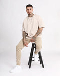 Empire Design Men's White Fall Fashion Oversized Blank Printed 100% Cotton T-Shirt