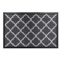 Anti Slip TPE Door Mat Elastic Mesh Custom Black Doormat Printed Logo Rubber Mat Commercial Door Mat for Hallway