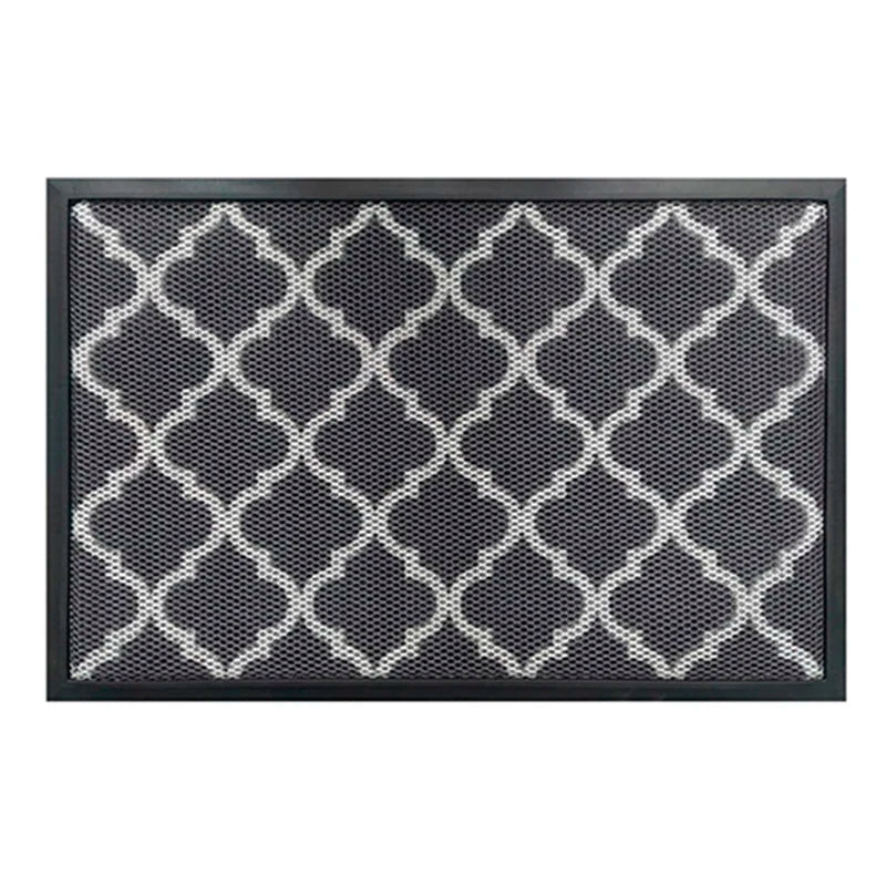 Anti Slip TPE Door Mat Elastic Mesh Custom Black Doormat Printed Logo Rubber Mat Commercial Door Mat for Hallway
