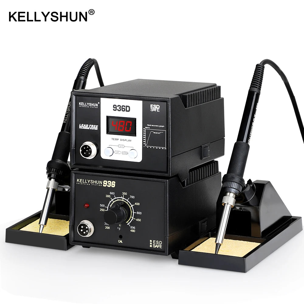 ESD Safe 220V 60W 75W 936D Welding Machine 936 Mobile Phone Repair Solder Station High-Efficiency SMD Rework Station