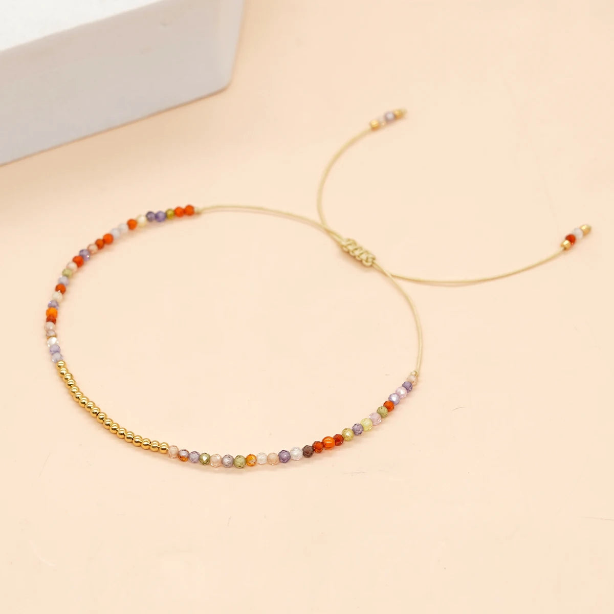 Go2boho Friendship Bracelets for Women Boho Gold Jewelry Mixed Natrual Stone Crystal Bead Handmade Gift Summer Fashion