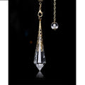 Spiritual Pyramid Pendulum Vintage Pendant Hand Carved Natural Clear Quartz Crystal Healing Stone Hexagonal Pendulum for Sale