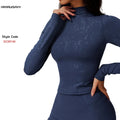 Hot Sale Women's Outdoor Running Fitness Yoga Wear Long Sleeve Tops Sport Soft Long Sleeve Top