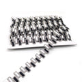 Custom Black and White Color Hot Fix Resin Rhinestone Trim Rectangle Shape  Rhinestone Trimming for Carnival Dress