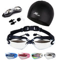 Swimming Glasses Adult Swim Goggles With Cap Gafas De Natacion No Leaking Anti Fog Unisex Adults Swimming Goggles