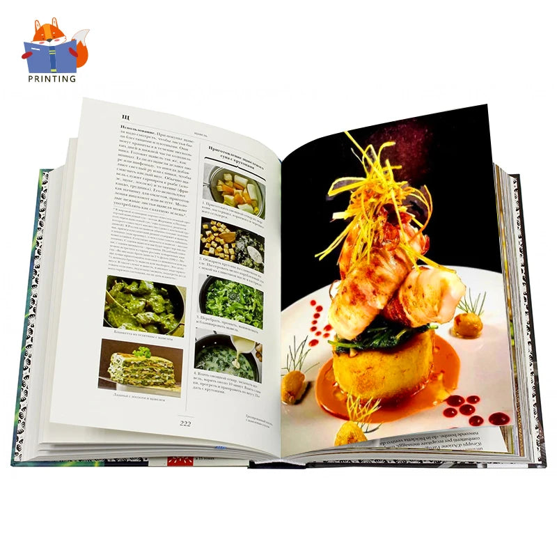 OEM Customized Story Business for Leaflet Soft Magazine  Catalog  Poster Paperback Cooking Recipe Book Printing