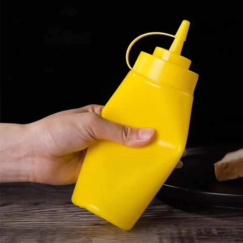 Food Grade Clear Plastic Chili Sauce Squeeze Bottle Honey Ketchup Condiment Syrup Squeeze Bottle With Custom Logo