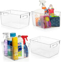 OWNSWING  Plastic Storage Bins  Kitchen Organization or Pantry Storage  Fridge Organizer and Storage Bins Cabinet Organizers