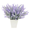 O-X194 Suppliers Real Touch Lavender Wedding Flowers Decorative Lavender Stem Artificial Flowers Bouquet Flocked Lavender