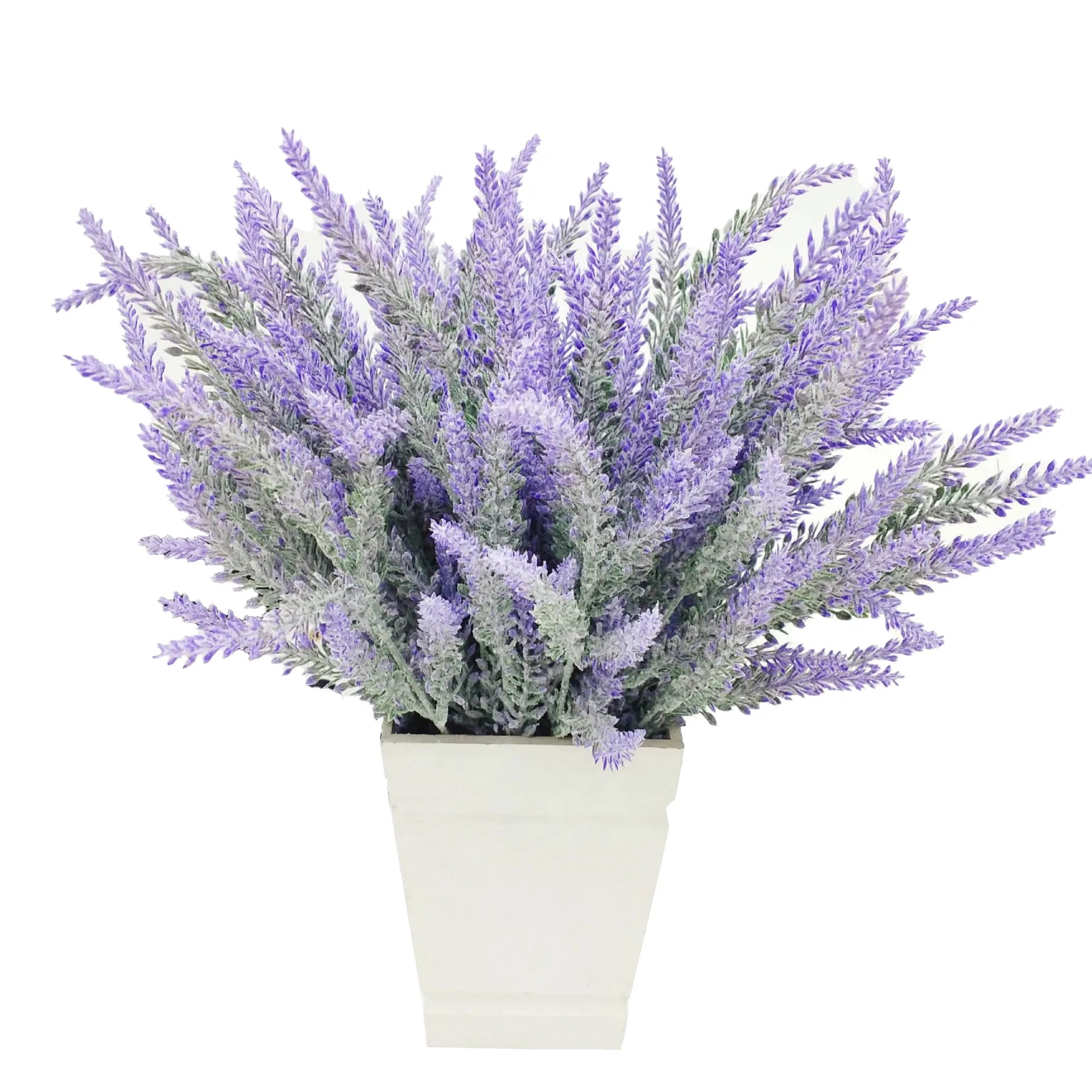 O-X194 Suppliers Real Touch Lavender Wedding Flowers Decorative Lavender Stem Artificial Flowers Bouquet Flocked Lavender