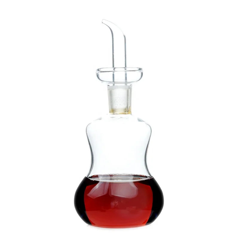 Eagle Spout Leak Proof Gourd Shaped Glass Cooking Oil Pot Soy Sauce Jar Vinegar Bottle Liquid Seasoning Pot Kitchen Supplies