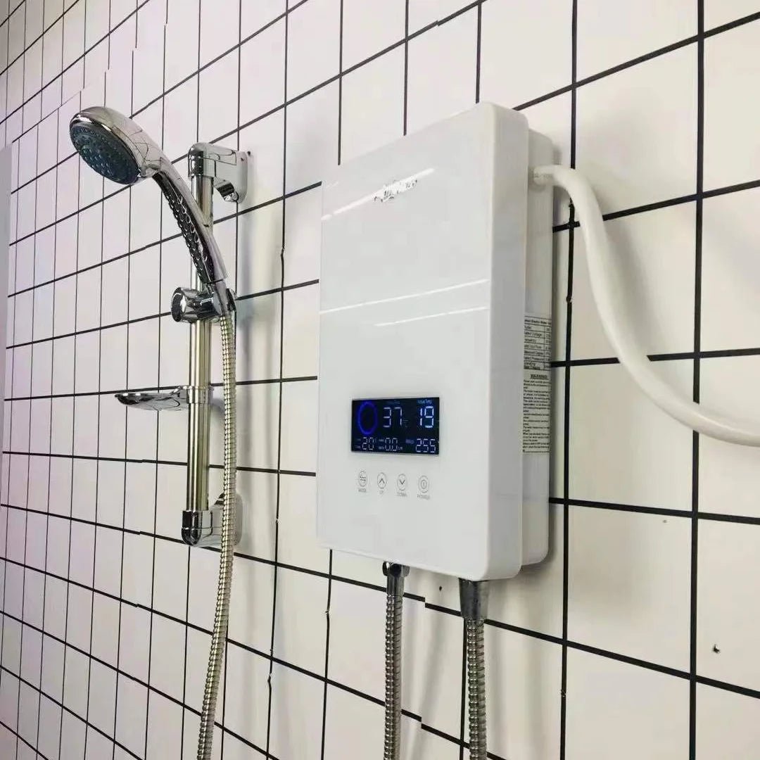 On Basin Electronic Shower Head Kitchen Ducha Cuadrada Electrica 7500w Aquecedor Para Instant Electric Tankless Water Heater