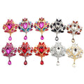 Large Wedding Bridal Rhinestone Crystal Brooches Silver Brooch Pin