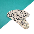 Huiying Top Quality Facial Anti Aging Natural Gua Sha Heart Dalmatian Jasper Massage Tool