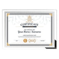 Aibo Ab110 A4 Gold Silver Modern Eco-Friendly Bulk Crystal Stainless Steel Frameless Silk Screen Printed Certificate Poster
