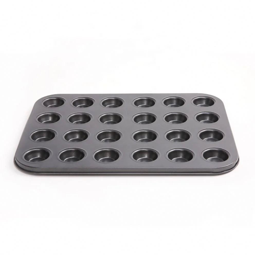 Carbon Steel  Mini 24  Holes Non-stick Cake Baking Mold Mini Pudding Cupcake Mold Pan Muffin Cup Baking Cake Tools