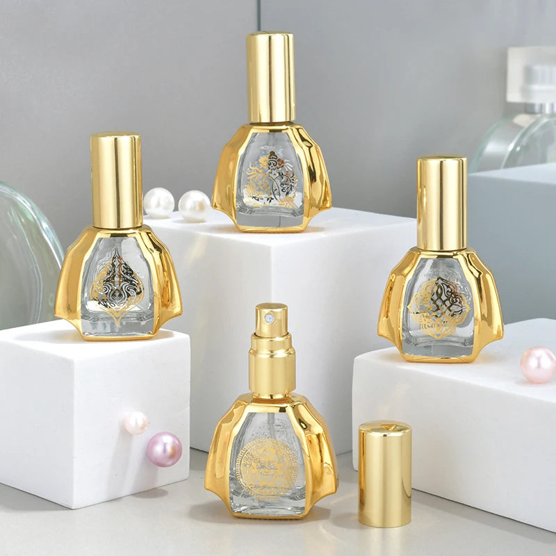 New Design Luxury Empty Perfume Bottles Arabian Bottle Fine Spray 12ml Glass Bottles