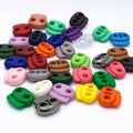 Double Nylon Drawstring Cord Plastic Stopper Spring Loaded Elastic Toggle Nickel-Free Eco-Friendly Customizable Colors Garment