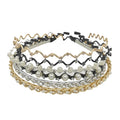 Hot Sale Fashionable Headdress Super Fairy Rhinestone Hair Accessories Temperament Pearl Hair Bands Gifts for Women Girls