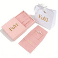 Custom Logo Jewellery Packaging Printed Cardboard Drawer Box with Pouch Bag Fashion Jewelry Sliding Packaging Box