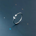 S925 Sterling Silver Fashion Adjustable Ring Personality Opening Star Moon Smart Ring Temperament Fine Jewelry Rings for Girls