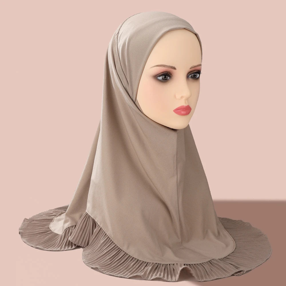 Magnetic Pins Mousseline Fashionable Medina Silk New Prayer Khimar Hijabs With Niqab Turquie Design 2023 for Women