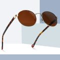 New Round Frame Sunglasses Men Women TAC Polarized Acetate Sunglasses Fashion Brand Designer Metal Sunglasses 2025