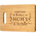 GHP Natural Totally Bamboo Cutting Board Custom Laser Engraved Logo Organic Chopping Block for Christmas Family Gifts