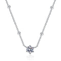 Wholesale Diamond Moissanite Pendant 925 Sterling Silver Necklace 0.5CT D Color Moissanite Necklace Jewelry for Women