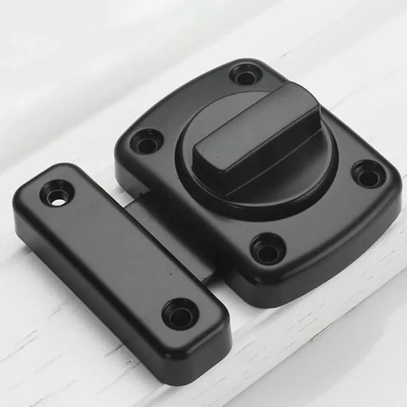 Black Zinc Alloy Sliding Door Lock bar Barn Door Latch Hook Buckle Wooden Fence Door Lock