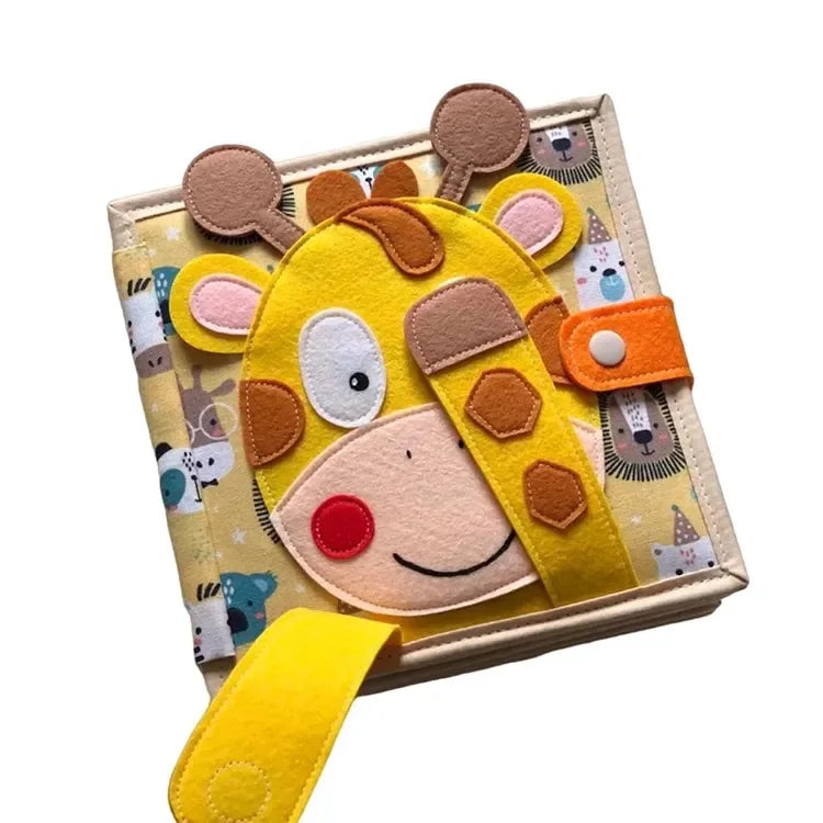 Hot Selling Montessori Felt Deer Quiet Book Soft Cloth Toddler Felt Busy Book Toddlers Busy Book Felt Busy Board Basic Skills