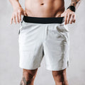 Men's Breathable Sports GymWear Men 2 in 1 Layer Fitness Shorts with Tight Rope Pocket Gym Wear Gym Shorts