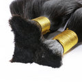 Wholesale100% Human Bulk Hair Machine Made Brazilian Hair Extensions Virgin Remy Straight Hair Bulk 16-30inch 100g Natural Color
