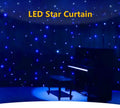 Topflashstar DMX Control Led Star Curtain Light Backdrop Decoration Cloth Lamp Curtain  Light for Weddings Stage Party Concert