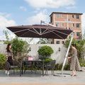 Custom High Quality Square/Round Patio Umbrellas & Bases Foldable Outdoor Furniture for Garden Beach Hotels