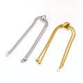 Adjustable Stainless Steel Box Chain Pvd Gold Plating Clasp for Jewelrynecklacebracelet Claspadjustable Extension Chain