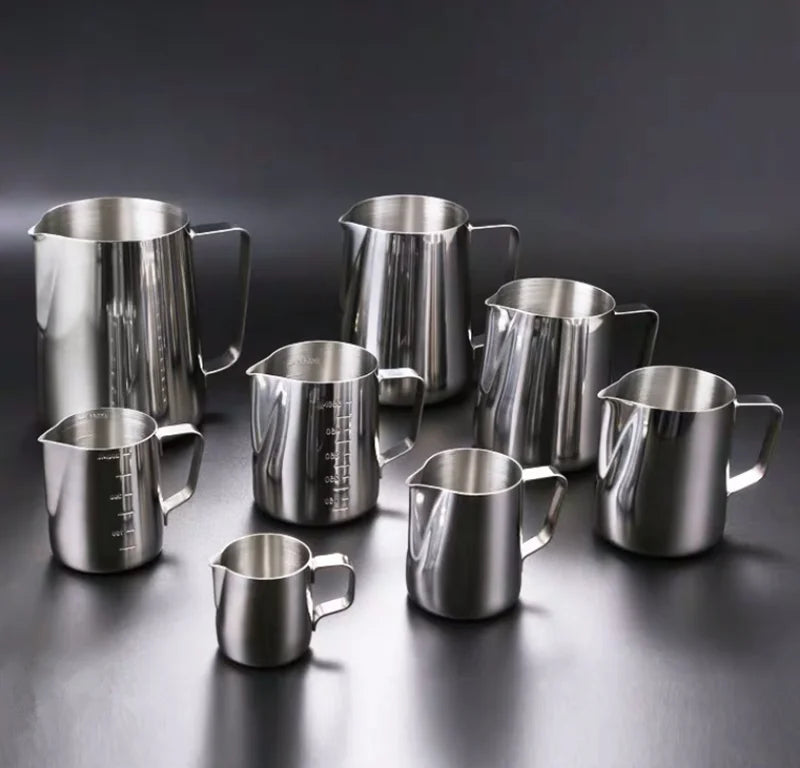 Hot Sellers Barista Milk Jug for Coffee Machine Use350ML Small Stainless Steel Milk Frothing Pitcher Suitable for Coffee
