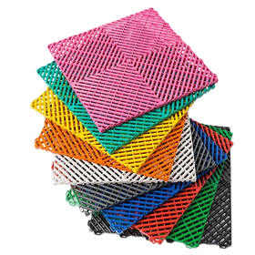 Heavy-Duty Interlocking Garage Floor Tiles - Modular Garage System for Workshop Car Showroom Garage Flooring