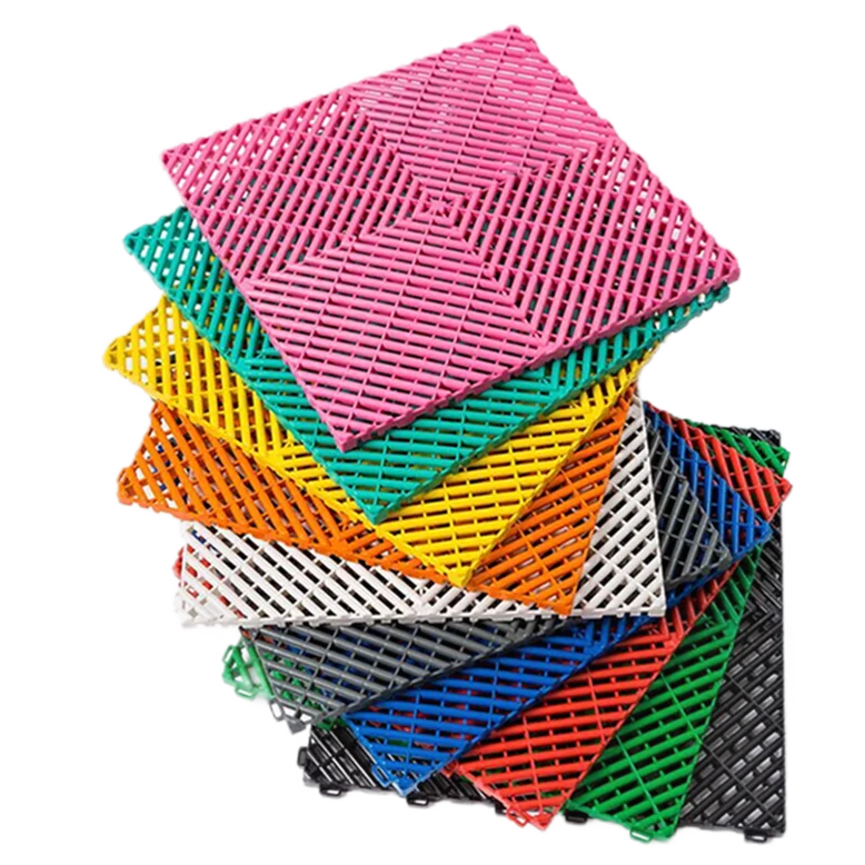 Heavy-Duty Interlocking Garage Floor Tiles - Modular Garage System for Workshop Car Showroom Garage Flooring