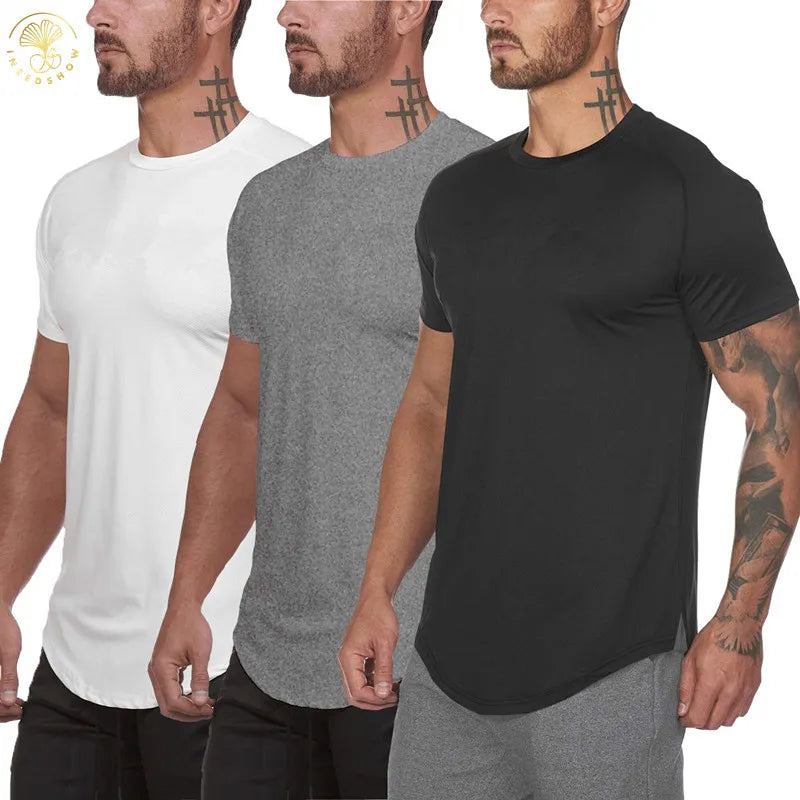 Factory OEM ODM Wholesale High Quality Fitness T Shirt Men Compression Clothing Workout Sports Gym Clothing for Men