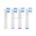 Pro White 3D Eco-friendly Nylon Soft Toothbrush Heads New Patent Compatible 4pcs Replacement Heads EB18-P Model Home Use