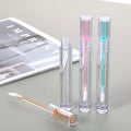 2025 Custom Empty Cosmetic Tubes Private Label Round Lip Gloss Container Square Shape Plastic Tube